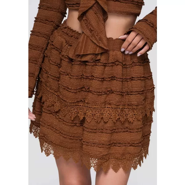  Fusta de dama OMBRE OW-GL-E0015 MARO DESCHIS 