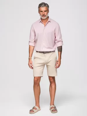 Cămașă pentru bărbați OMBRE OM-SHCS-0190 ROZ PASTEL