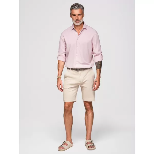  Cămașă pentru bărbați OMBRE OM-SHCS-0190 ROZ PASTEL 