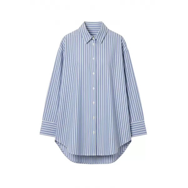  Bluza de dama URBAN CLASSICS TB8543-03326 ALBASTRU/ALB 