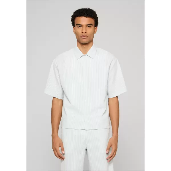  Cămașă pentru bărbați URBAN CLASSICS TB8417-22394 CONGELA ALBASTRU/ALB 