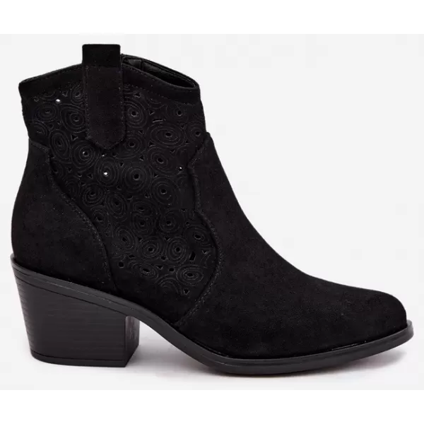  Pantofi de dama S.BARSKI HY62-8147 NEGRU 