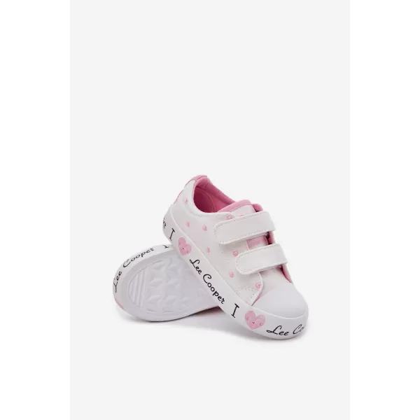  Adidași pentru copii LEE COOPER LCW-25-02-3264K ALB 