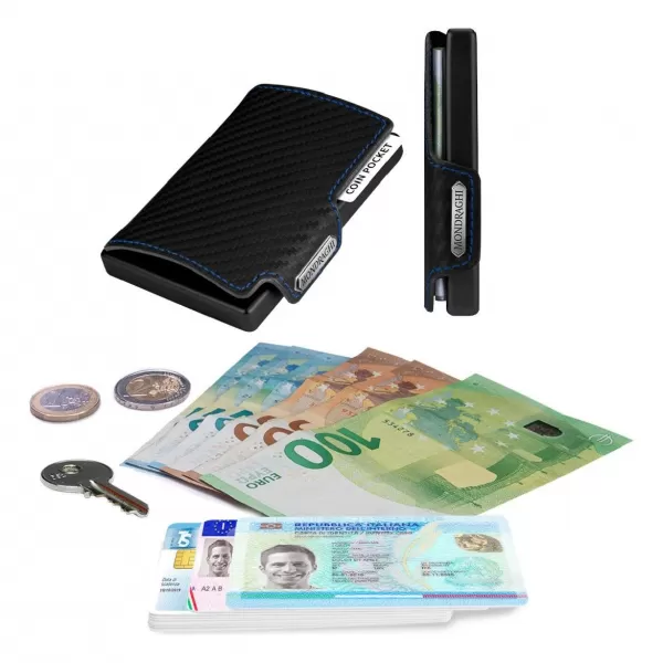  Portofel MONDRAGHI -MC-80206 ALBASTRU 