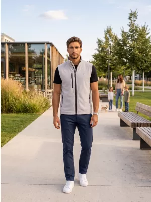 Vestă din lână pentru bărbați ALTISPORT ALM002525 GRI DESCHIS
