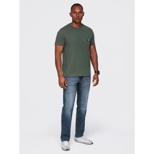  Tricou pentru bărbați OMBRE OM-TSCT-0305 MĂSLINE ÎNCHISE 