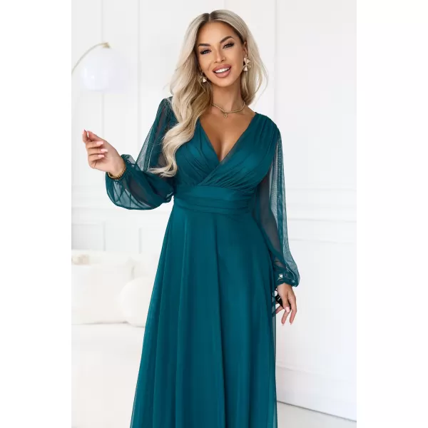  Rochie NUMOCO NERISSA 684-2 VERDE MARE 