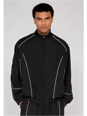 Jachetă de trening pentru bărbați URBAN CLASSICS TB8044-00007 NEGRU