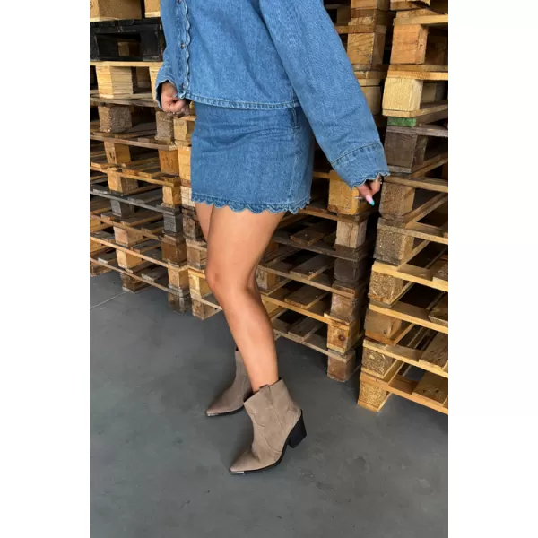  Cizme de dama BOTO 6397 KAKI 
