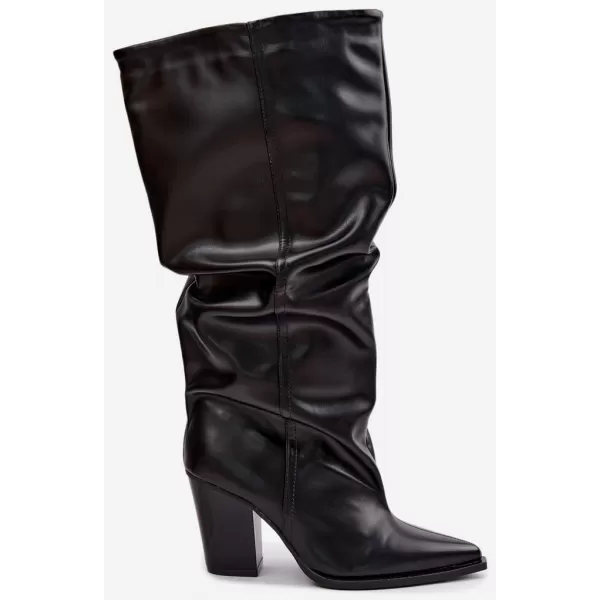 Cizme de dama BOTO 2598A PIELE NEGRA 