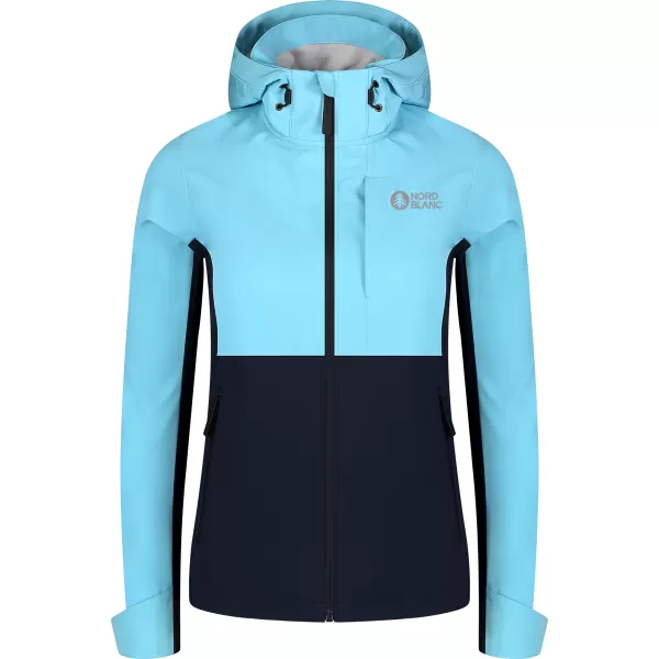  Jachetă softshell pentru femei NORDBLANC BLINK NBSSL8320 ALBASTRU DESCHIS 