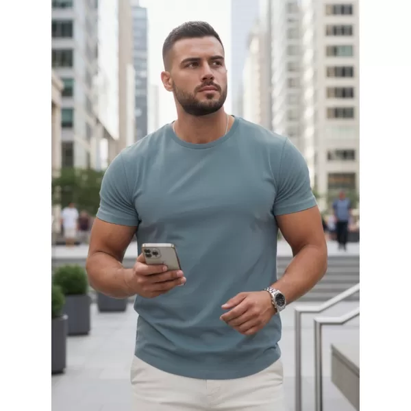  Tricou pentru bărbați DSTREET RX5678 ALBASTRU 