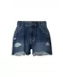 Pantaloni scurți de damă URBAN CLASSICS TB8193 ALBASTRU MEDIU PROFUND SPĂLAT