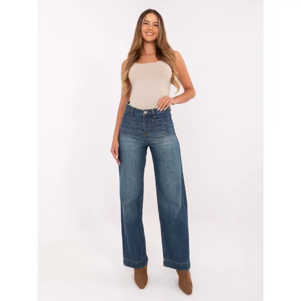  Pantaloni de dama SUBLEVEL D80018BB62456D285 ALBASTRU ÎNCHIS 