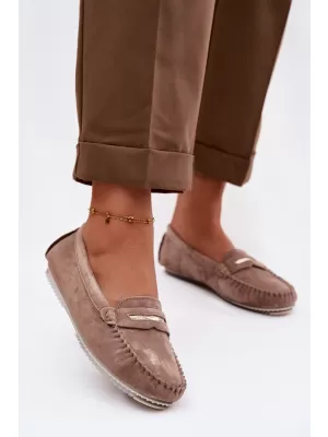 Mocasini de dama S.BARSKI LR61-7029 MARO ÎNCHIS