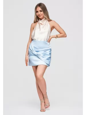 Fusta de dama OMBRE OW-GL-E0007 ALBASTRU