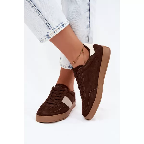  Adidași de damă BIG STAR SHOES UU274008 MARO/BEJ 