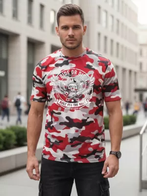 Tricou pentru bărbați DSTREET NX2004R-RW-M ROŞU