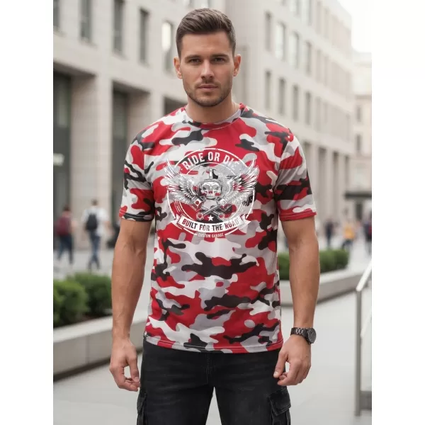  Tricou pentru bărbați DSTREET NX2004R-RW-M ROŞU 