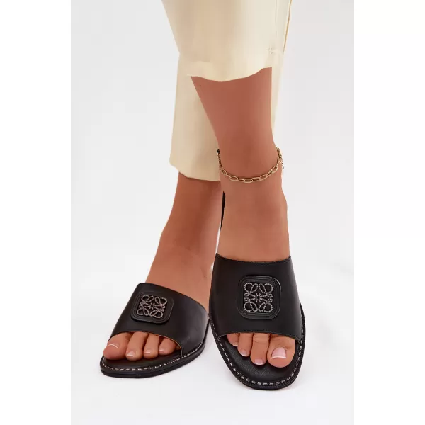  Papuci de damă S.BARSKI KV61-6019 NEGRU 