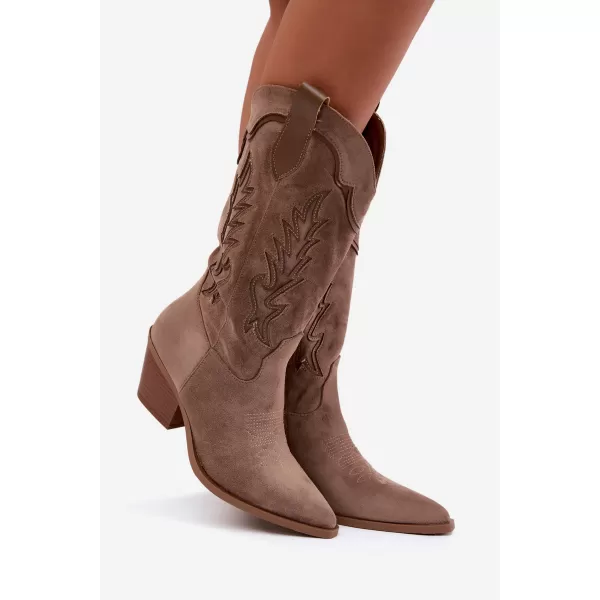  Cizme de dama BOTO 2586A KAKI 
