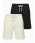 Set de pantaloni scurți pentru bărbați OMBRE Z124 NEGRU/CREM