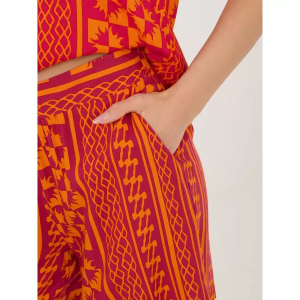  Pantaloni scurți de damă SUBLEVEL D73771M62489KD PORTOCALE 