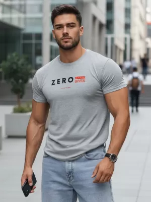 Tricou pentru bărbați DSTREET RX4744 GRI DESCHIS