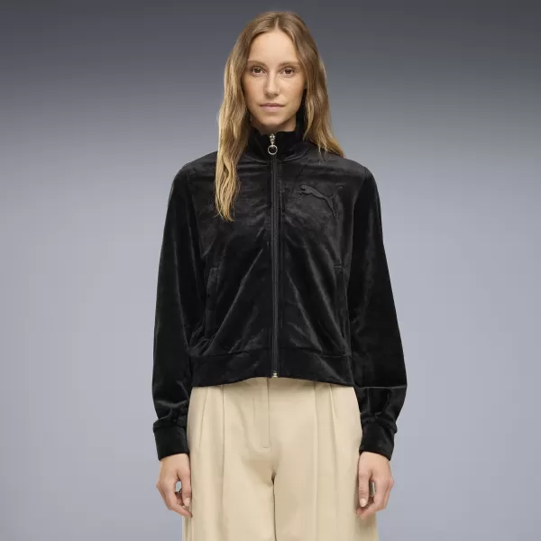  Geaca de dama PUMA ESS ELEVATED VELOUR TRACKJACKET 69402101 PUMA NEGRU 
