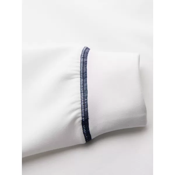  Hanorac pentru bărbați OMBRE OM-SSNZ-0269 APROAPE ALB 