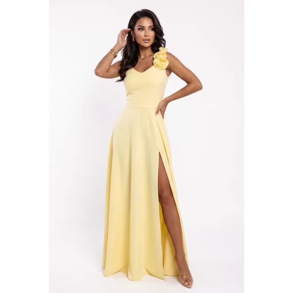  Rochie NUMOCO 643-5 GALBEN DE UNT 