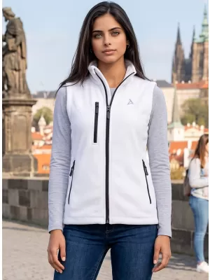 Vesta de dama fleece ALTISPORT ALW002525 ALB