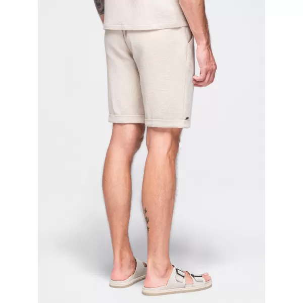  Pantaloni scurți pentru bărbați OMBRE OM-SRCS-0207 CREMĂ 