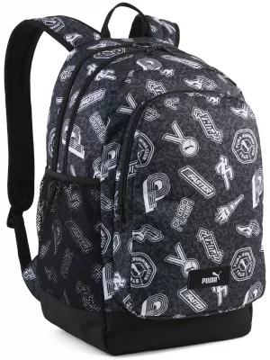 Rucsac PUMA ACADEMY AOP BACKPACK 09115025 PUMA BLACK/RUNNING ICONS AOP