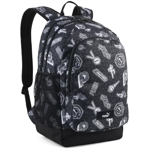  Rucsac PUMA ACADEMY AOP BACKPACK 09115025 PUMA BLACK/RUNNING ICONS AOP 
