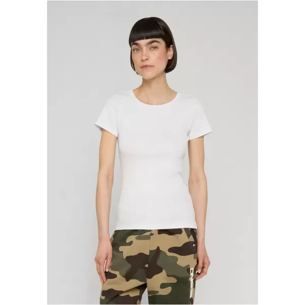  Tricou de dama URBAN CLASSICS TB8567B-23655 ALB/NEGRU/MARO CALD 