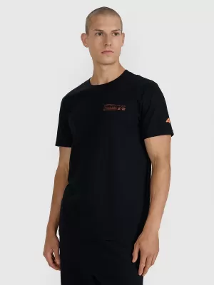 Tricou pentru bărbați 4F WAW25TTSHM2372 NEGRU ADÂNC