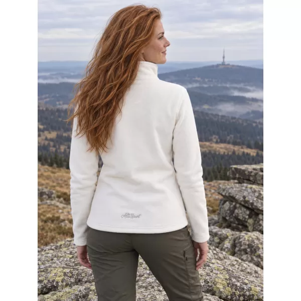  Hanorac de damă din fleece ALTISPORT ILKI ALB 