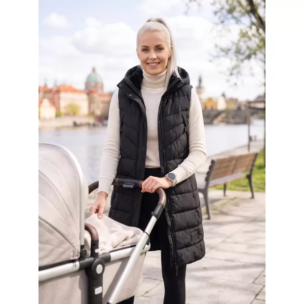  Vestă caldă de damă ALPINE PRO HERDA 3 NEGRU 