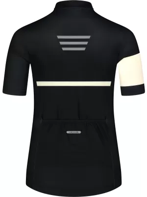 Tricou de ciclism pentru femei NORDBLANC ENTHUSIAST NBSLF8084 NEGRU