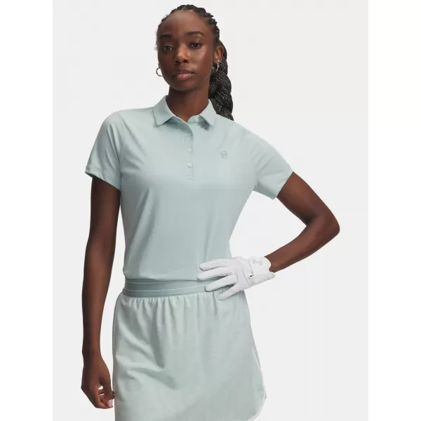  Tricou pentru femei UNDER ARMOUR UA ARMOURDRY SS POLO 6009805-477 ALBASTRU 