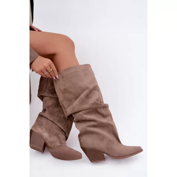  Cizme de dama BOTO 2580A-1 KAKI 