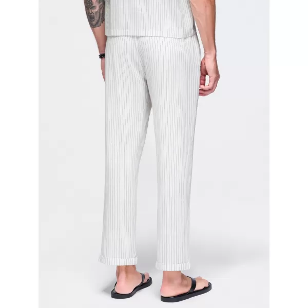  Pantaloni pentru bărbați OMBRE OM-PACP-0311 APROAPE ALB 