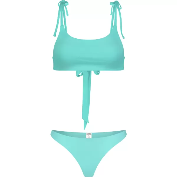 Fund de bikini de damă NORDBLANC GLITZ NBSSS8240 TURCOAZ 