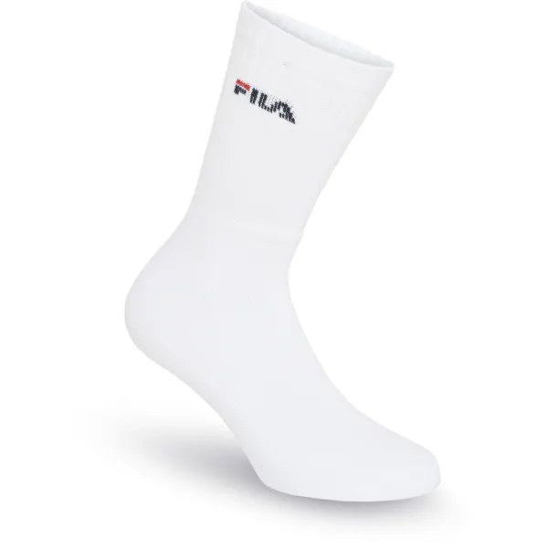  Șosete FILA F9575 SOCKS 3-PACK ALBĂ 