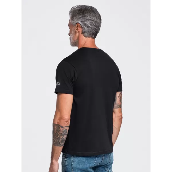  Tricou pentru bărbați OMBRE OM-TSPT-0297 NEGRU 