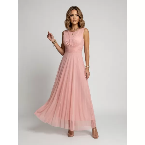  Rochie de femei NUMOCO 678-5 ROZ PUDRA 