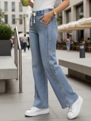 Pantaloni de dama DSTREET UY2986 ALBASTRU