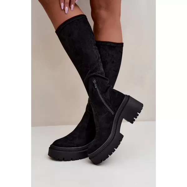  Cizme de dama BOTO 9671A-1 NEGRU 