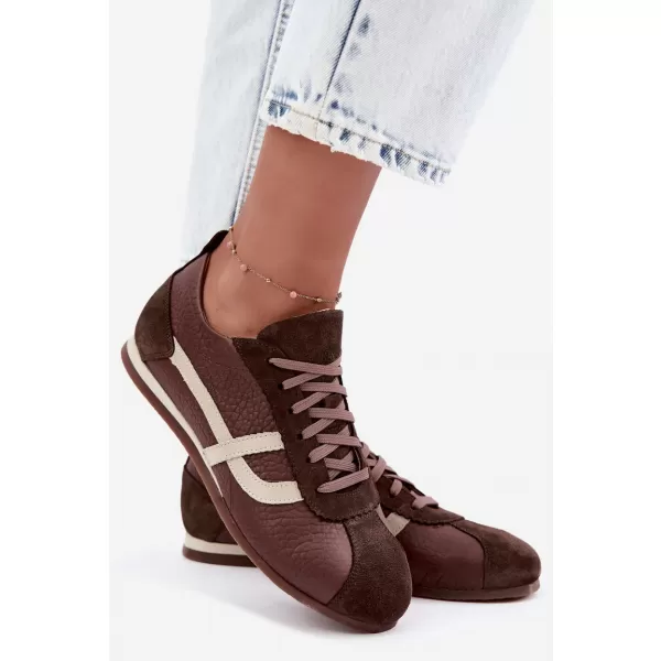  Adidași de damă ZAZOO N1402S2/ CIOCOLATĂ 